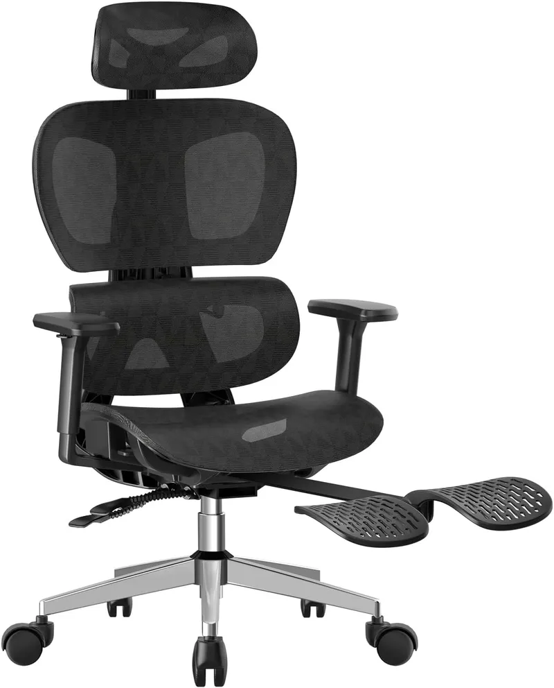 PatioMage Ergonomic Office Chair Ergo3D Rolling Desk Chair with 3D Adjustable Armrest